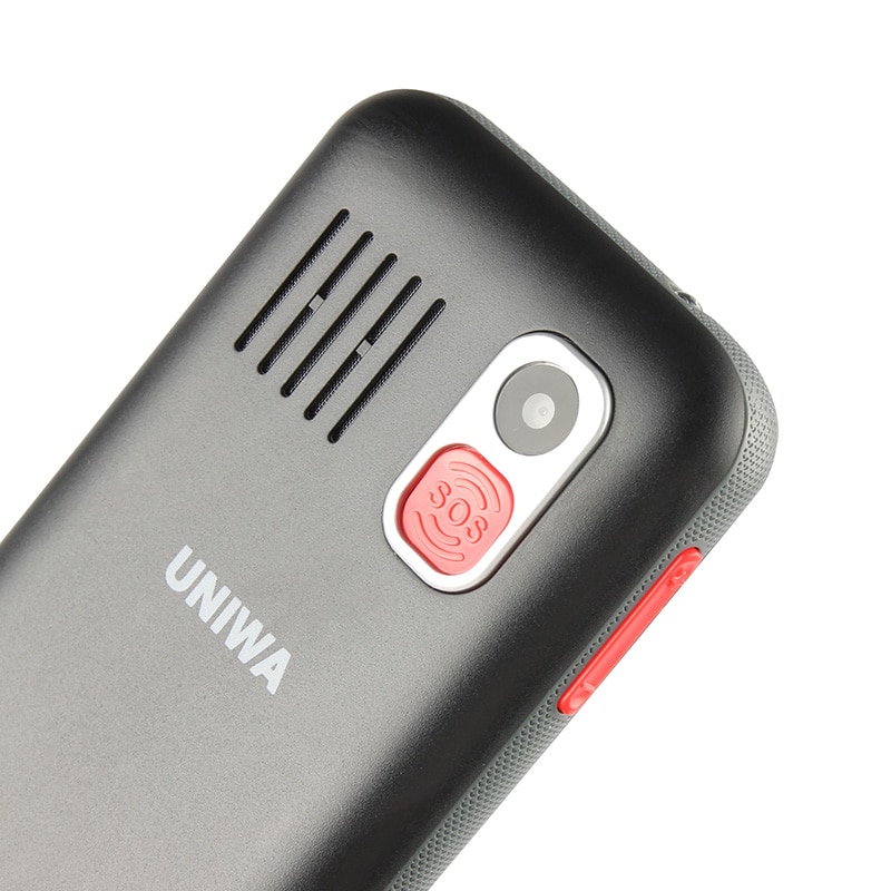 UNIWA V808G, teléfono móvil de 2,31 pulgadas 3G WCAMA, teléfono móvil para ancianos, SOS, 1400mAh, teclado ruso, teléfono móvil 2G para ancianos