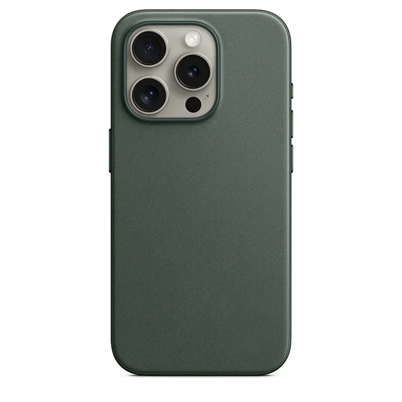 Originele Apple 15 Case Finewoven Magsafe Case Voor Iphone 15 Pro Max 15 Plus Case Draadloos Opladen Vallen Magnetische Beschermhoes: Voor iPhone 15 / Bruin