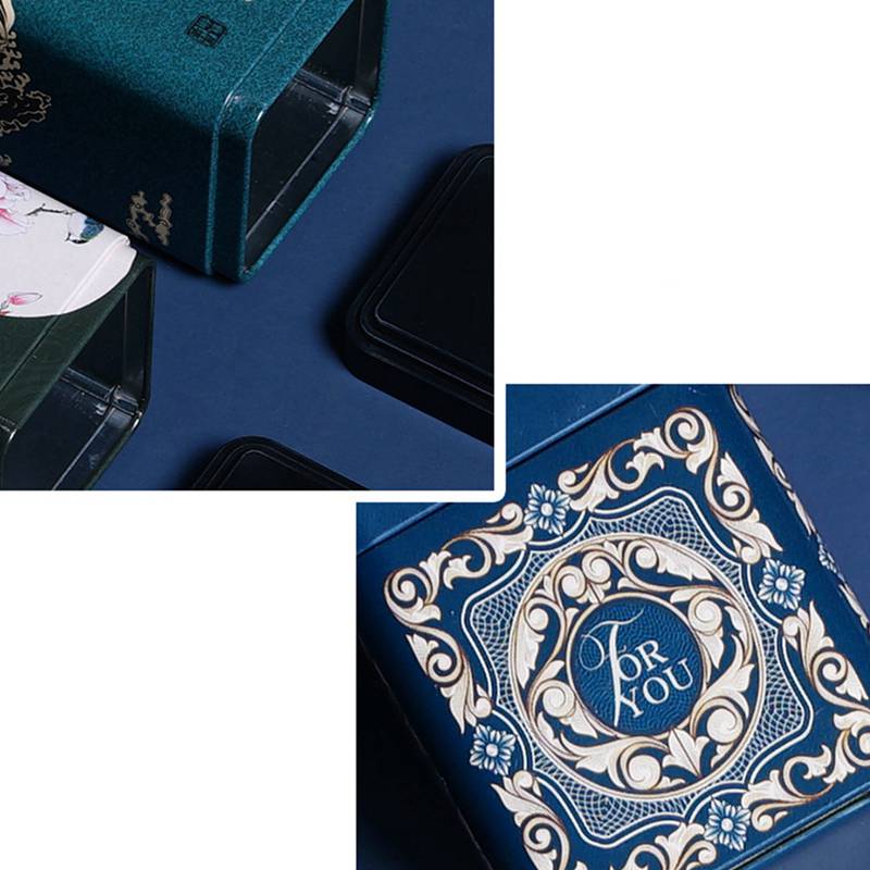 Chinese style universal small tea tin cans, candy tins, fragrant tea tins, tinplate tea packaging boxes, portable tea tins