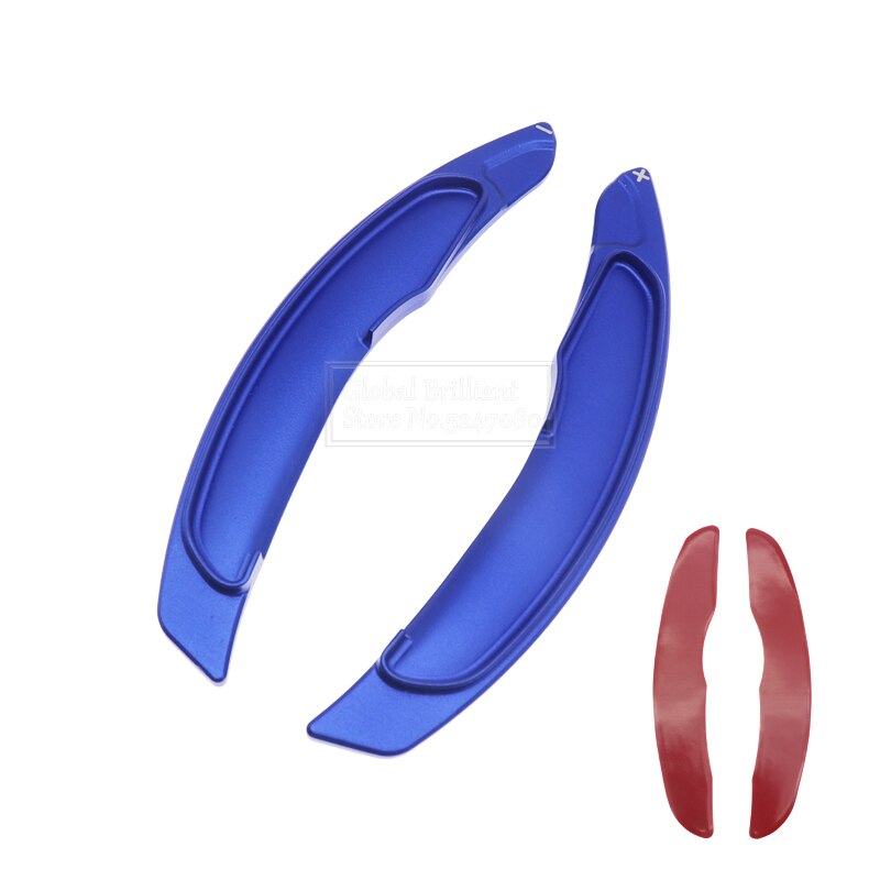 Extensión de palanca de cambios de volante de coche, paleta de cambio de marchas para Mitsubishi ASX Outlander Lancer Eclipse Cross Lancer , 2 uds.: Blue