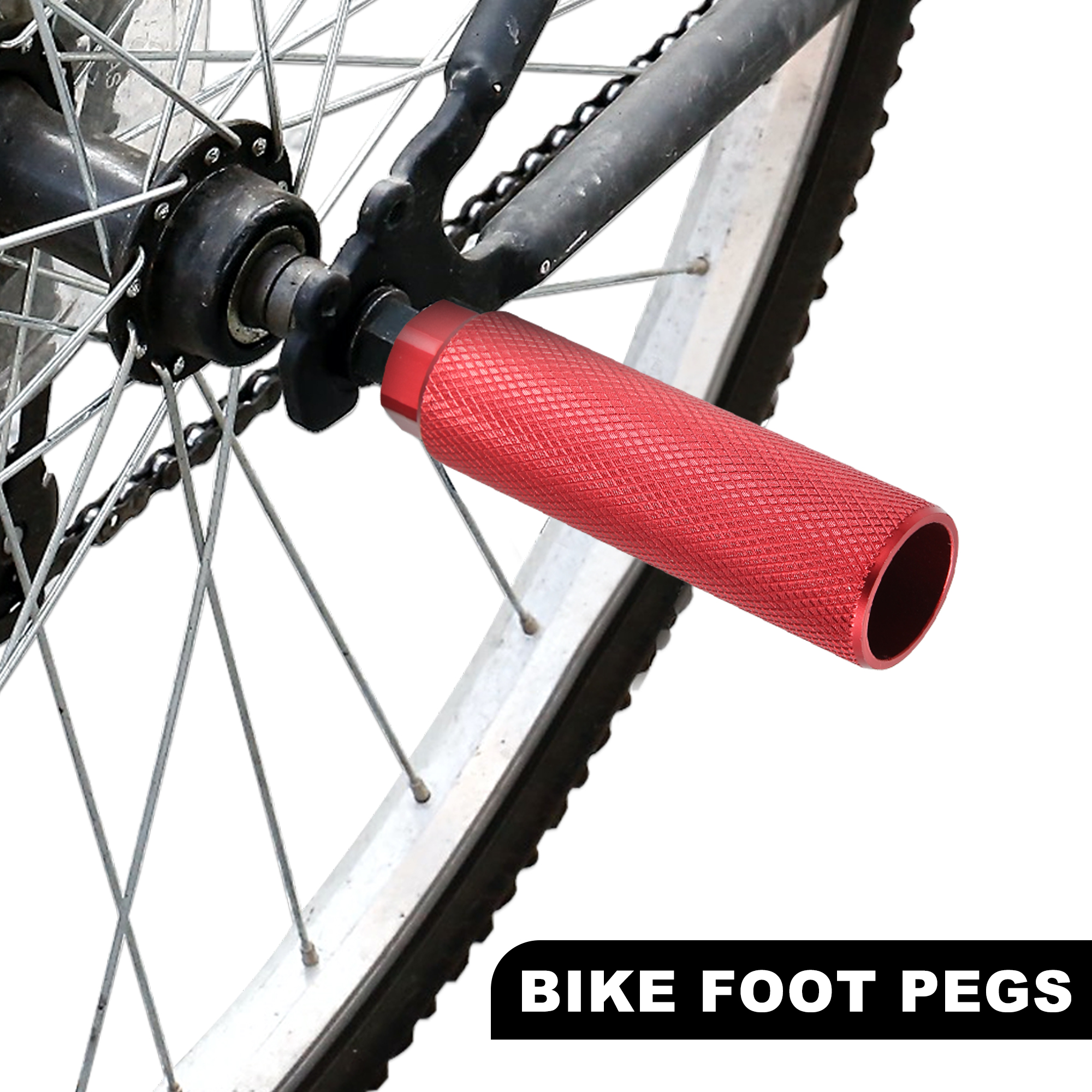 X Autohaux-pedales antideslizantes de aleación de aluminio para bicicleta de montaña y carretera, pedales para reposapiés de eje, BMX