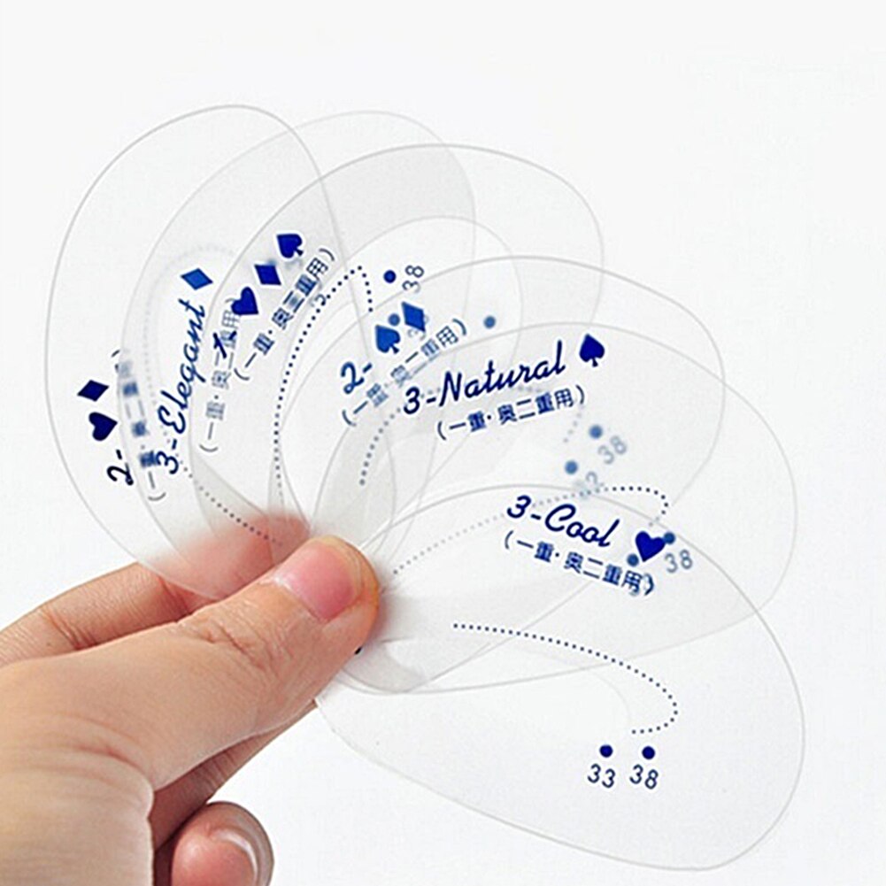 6pcs Drawing Assistant Makeup Lazy Tools Tracing Eyeliner Grooming Shaping Guide Eyeshadow Stencil