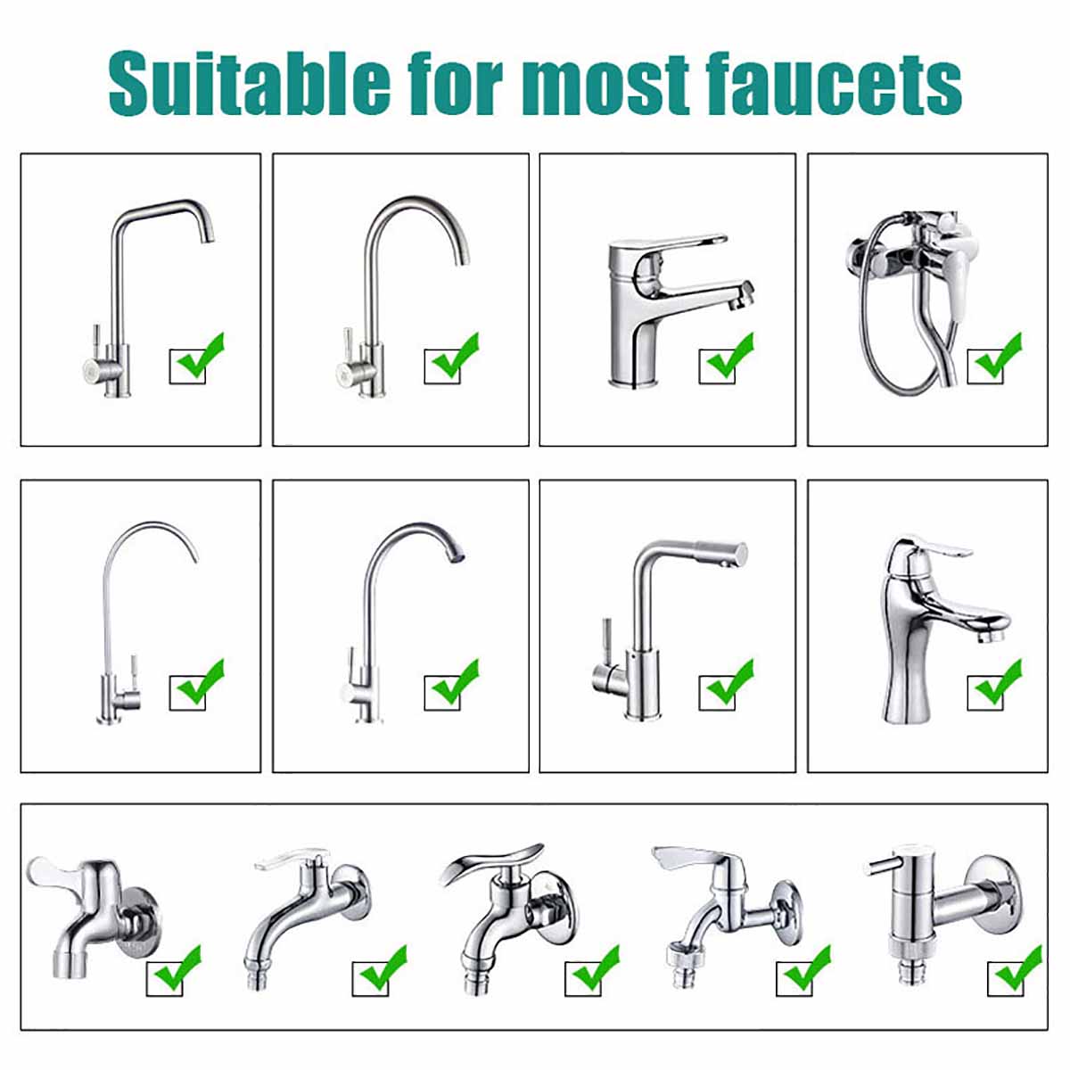 Bathroom Wash Basin External Shower Head Water Tap Water Saving Flexible Hair Washing Faucet Rinser Extension Set Accessories