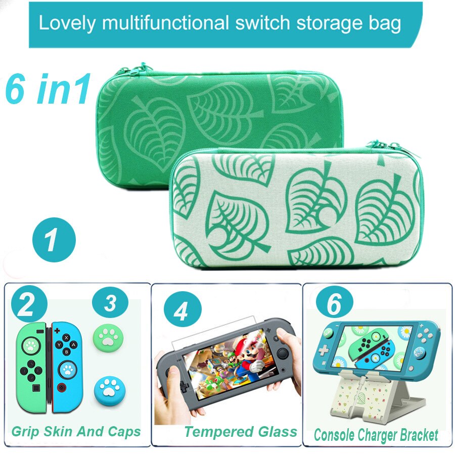 Nintend Interruttore di Borsa Per Il Trasporto Per NS Switch di Console Portatile Mini scatola di Immagazzinaggio di Caso Della Mano Per NintendoSwitch Lite Accessori Cappelli: Switch strap Bag 2