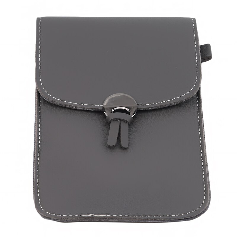 Women Screen Mobile Phone Bag Mini Messenger Bags Lady Handbag Purses Small Phone Bag: Dark Gray