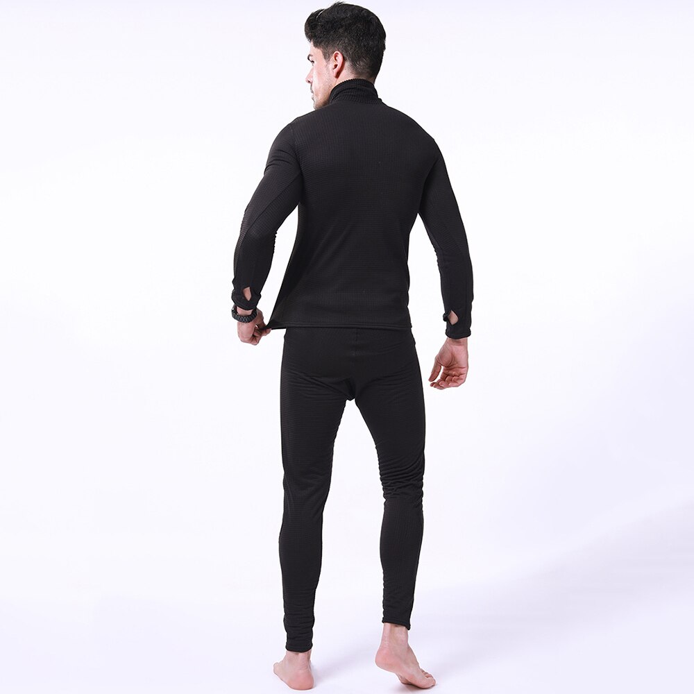 ESDY Motorcycle Thermal Underwear Set Quick Dry Stretch Men Thermo Underwear Running T-shirt Set Tight Long Tops & Pants M-2XL