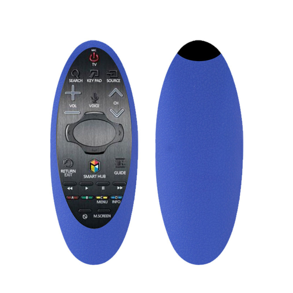 Funda de silicona con Control remoto para Samsung Smart TV Control remoto BN94-07557A 07469 UA55H6400J funda protectora con Control remoto: Blue