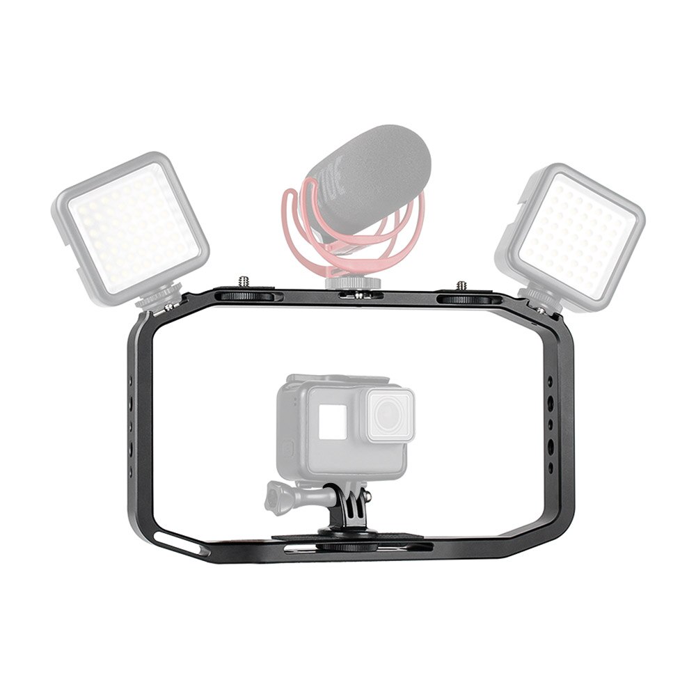 Cage de caméra de stabilisateur de Vlog tenue dans la main en métal Ulanzi m-rig avec 3 supports de chaussures froides support pour téléphone pour Smartphone GoPro DSLR
