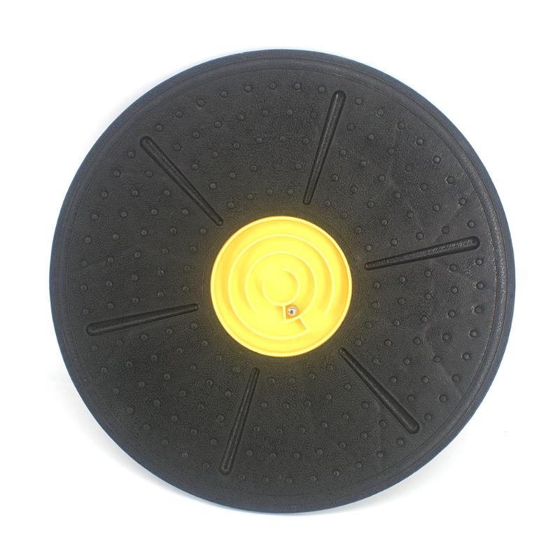 Wobble balance board med 35cm labyrint fysioterapi træning fitness udstyr diameter fitness udstyr forsyninger: Gul