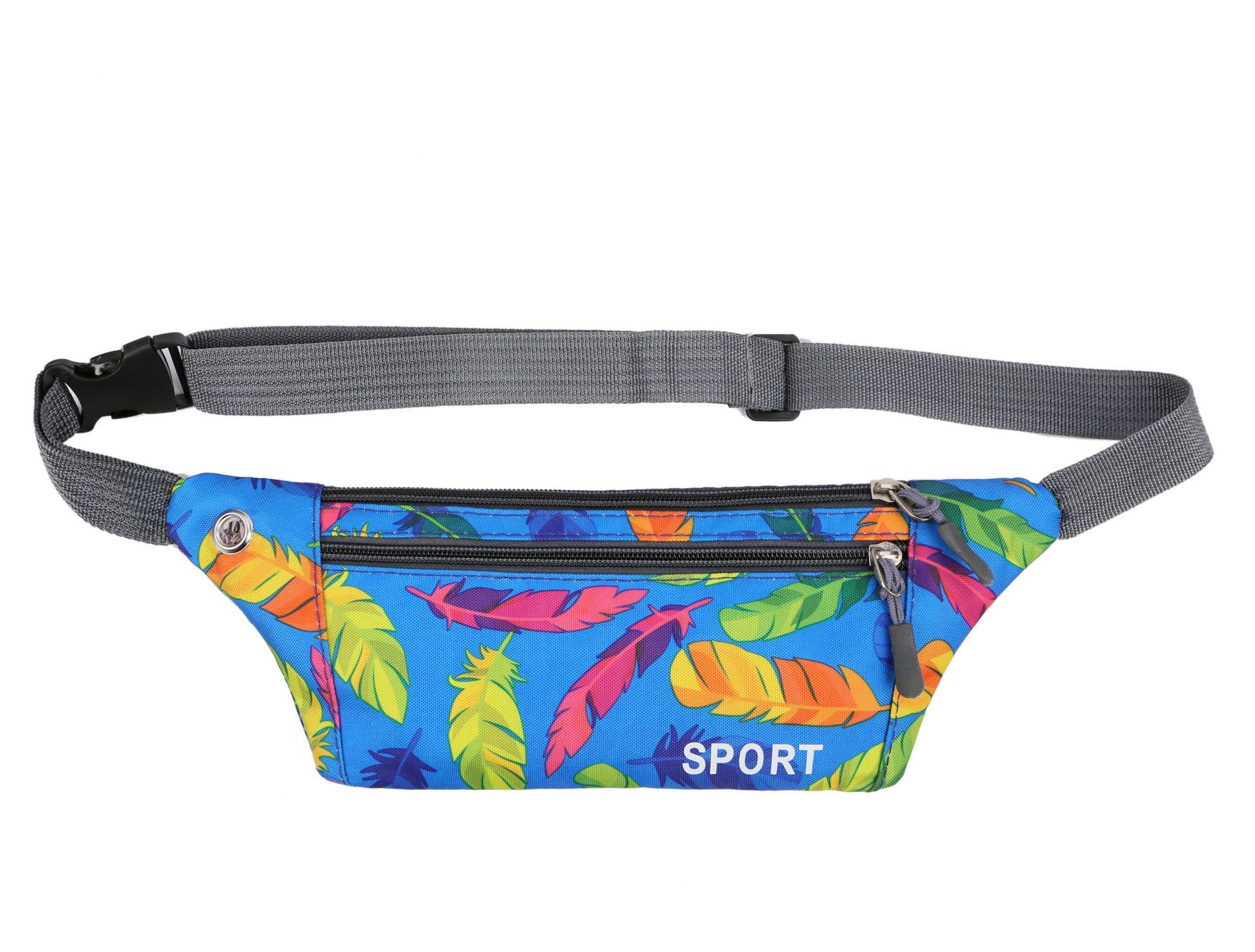 Shyaa fanny pack female new sports man waterproof chest bag unisex waist bag ladies waist packs camouflage belly belt bags: Color 1