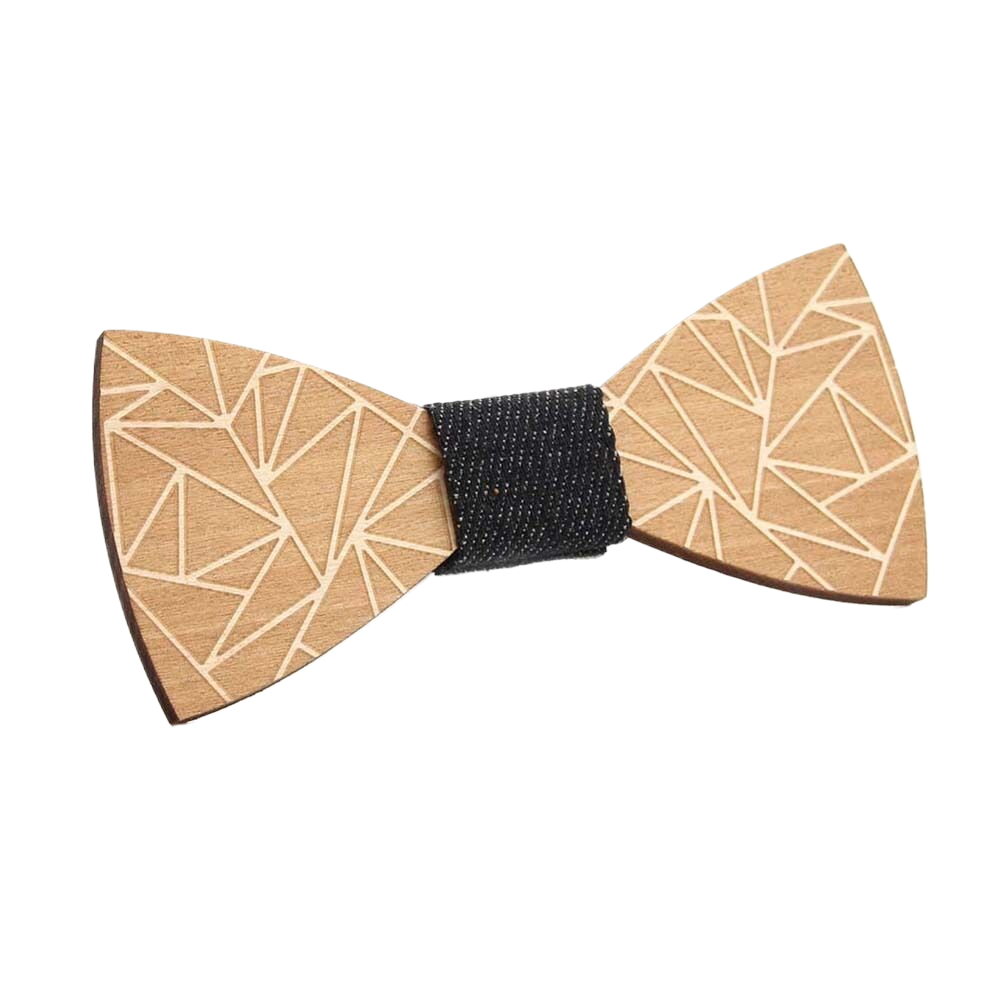 Pajarita de madera Vintage para hombre, corbatas de madera Retro talladas con agujeros, correa ajustable, pajarita de madera, Corbatas: Gris