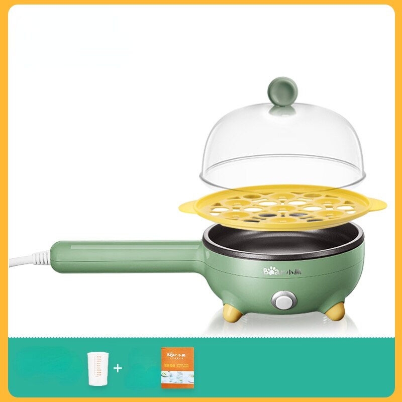 220V 350W Electric Frying Pan Non-stick Household Mini Portable Electric Breakfast Making Machine Multi Cooker: Single layer