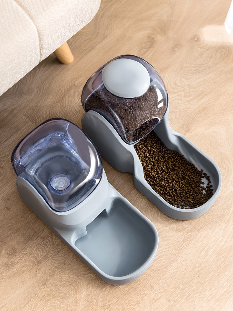 3.8L Kat Automatische Feeder Plastic Hond Waterfles Grote Capaciteit Voerbak Huisdier Voedsel Water Dispenser Puppy Drinker