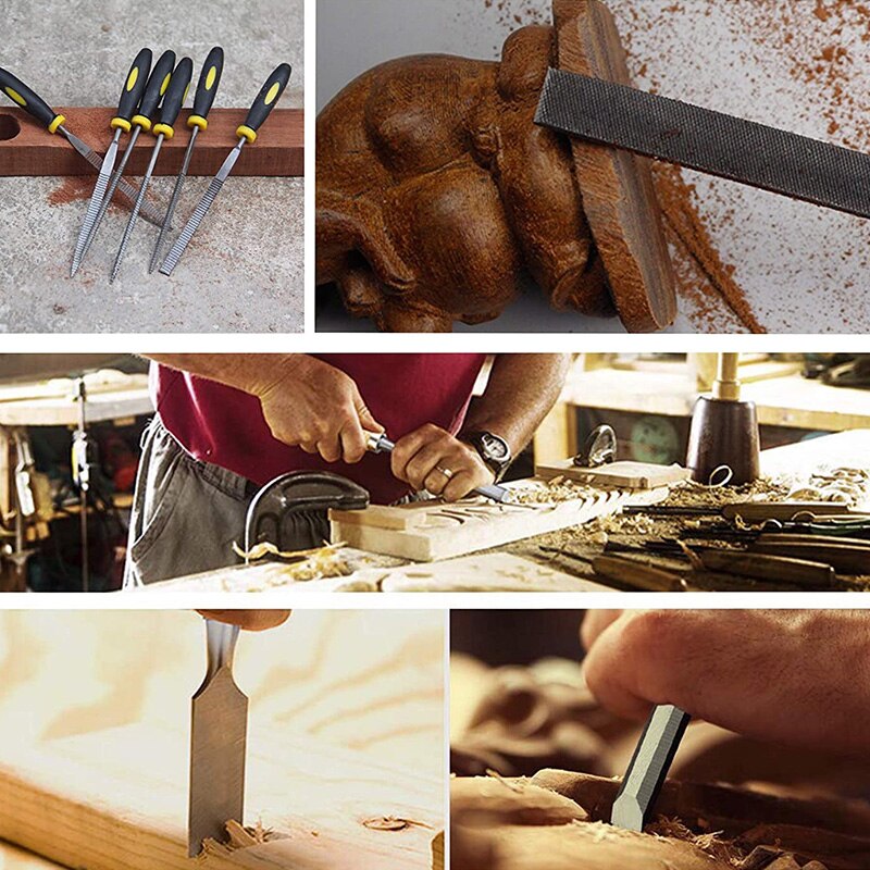 Metal File, Hand File, File Set, Hand Rasp, Wood File, Round Rasp, Half Round Flat, Needle File for Wood and Metal Tools