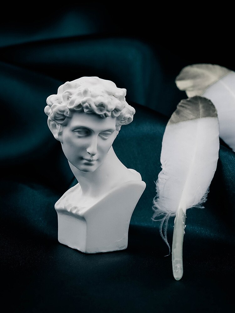 Modelo de yeso, mitología griega, Giuliano, Apollo, Venus, Soraka, cabeza de resina, sesión de fotos, fondo decorativo, accesorios de fotografía