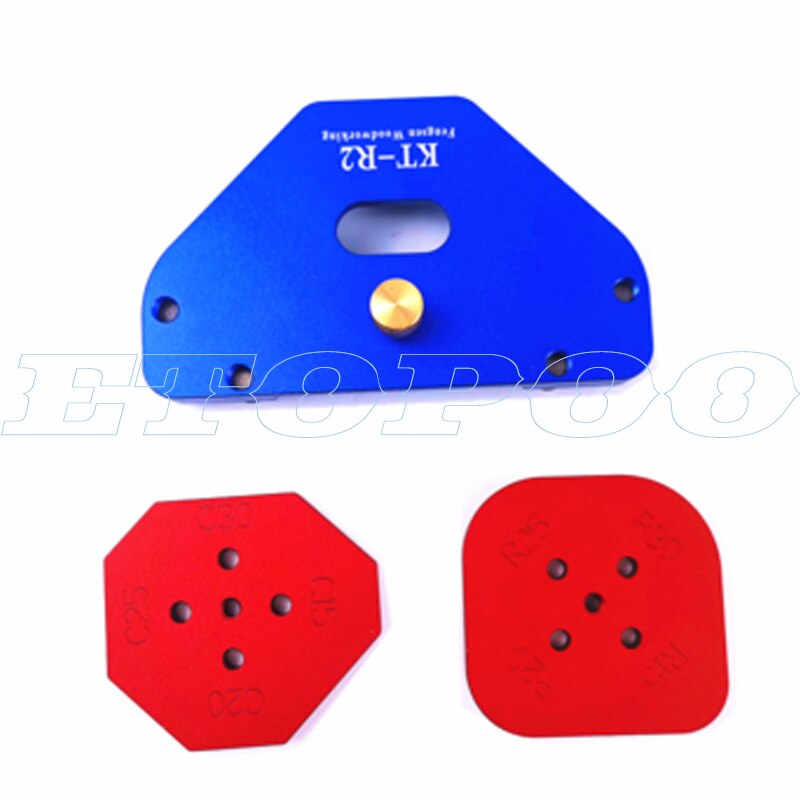 Multifunction Wood Panel Radius Quick-Jig Round Corner Jig Templates R5-R30 T5-T30 Router Table Bits Jig Corner Templates Kit: KTR2