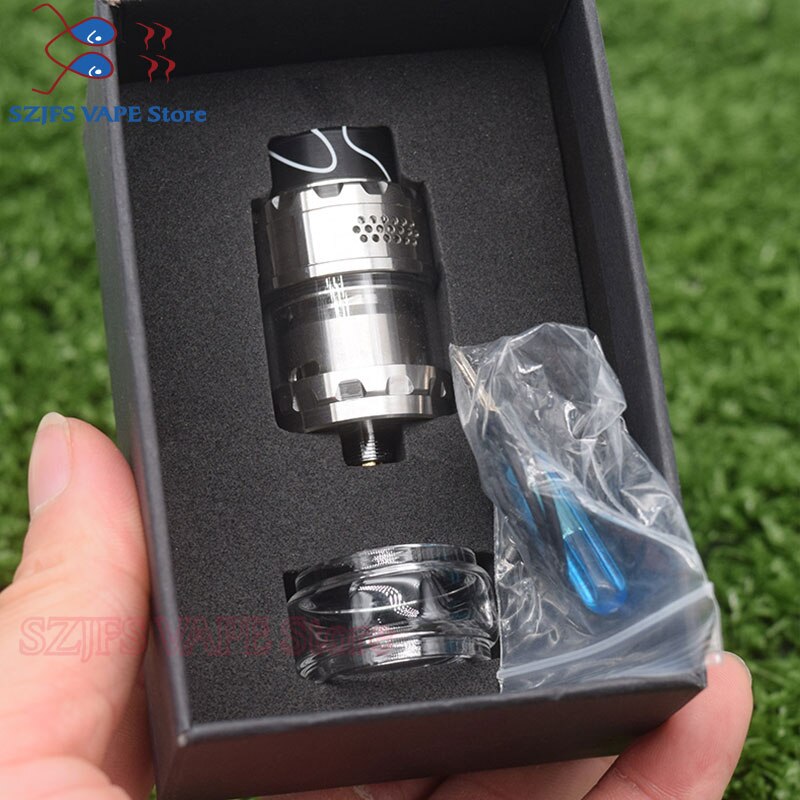 yftk Kylin M RTA Rebuildable 3ml/4.5ml 24mm Tank Atomizer Top honeycomb airflow Large Build Deck Vaporizer vape Tank vs zeux rta: Silver