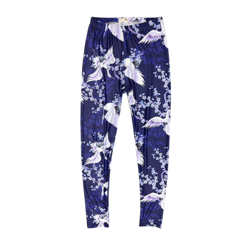 Spring Summer Women Y2K Cute Boston Terrier Graphic Stretch Tulle Leggings See-through Patterned Paisley Print Pants: 23 / Gold