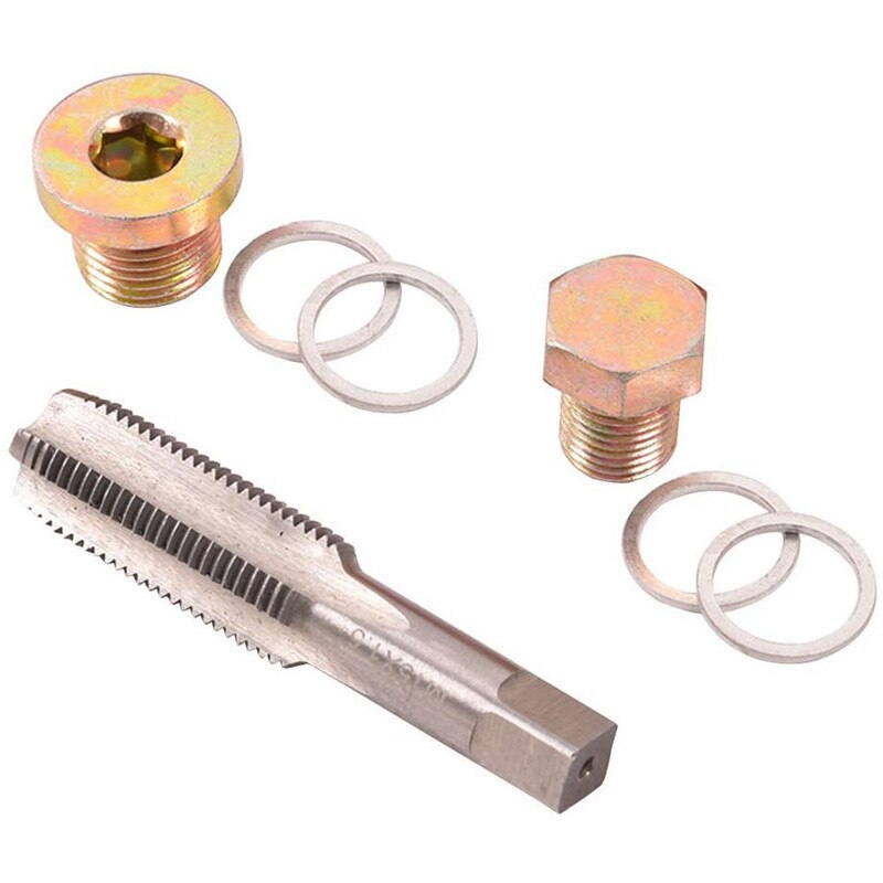 114pc Oil Pan Thread Repair Kit Sump Gearbox Drain Plug Tool Set M13 - M22