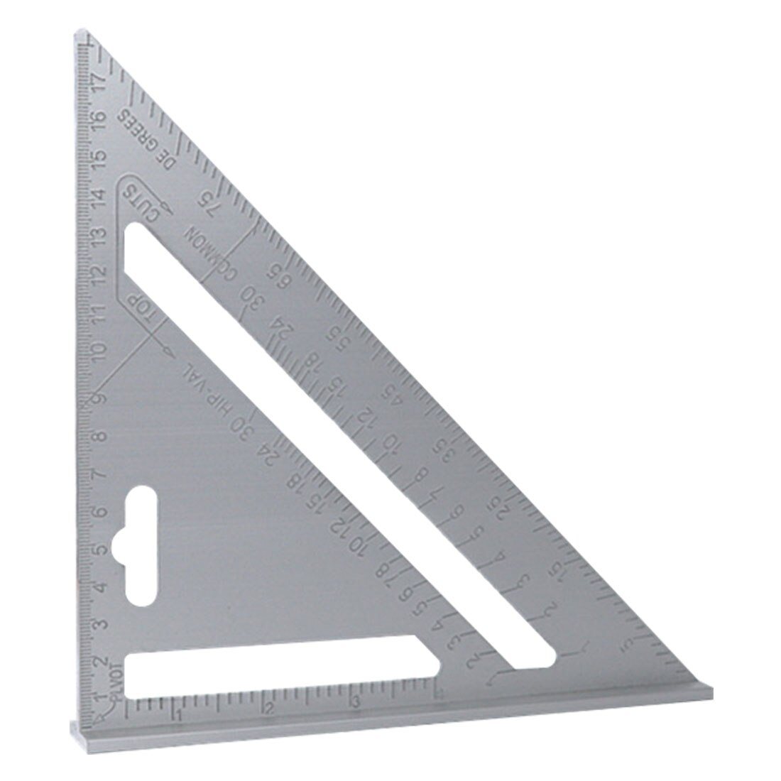 7/12Inch Driehoek Hoek Gradenboog Aluminium Speed Vierkante Meten Heerser Mijter Voor Framing Gebouw Timmerman Gereedschap