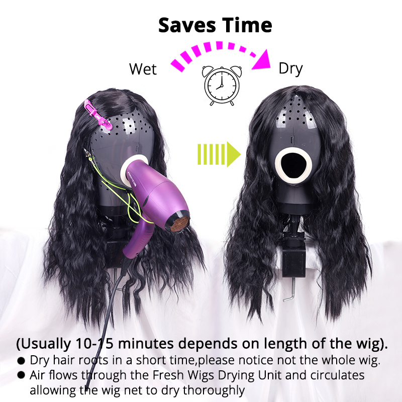 Wig Dryer Head With Holes Special Heat Resistant Hair Stand To Dry Natural Hair Lace Front Wigs Lazy Artifact Mannequin Head