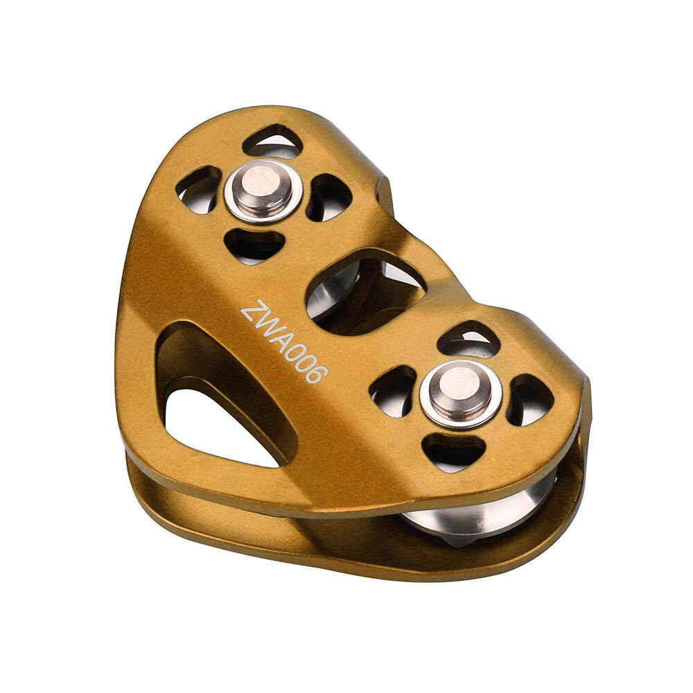 Zip Line Trolley Pulley Outdoor Rock Climbing Rescue Dual Pulley Stainless Steel Sheaves 5600lbs / 25KN: GD
