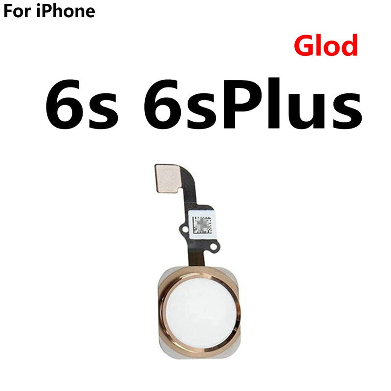 Home Button Vingerafdruk Scanner Return Key Flex Kabel Vervanging Voor Iphone 6 6S 4.7 / Iphone 6S Plus 5.5: For 6s 6sPlus Gold
