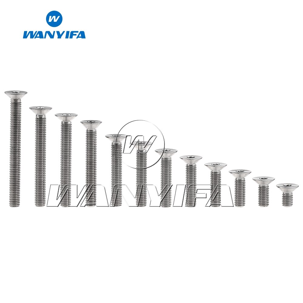 Titanium Bolt M8X15 20 25 30 35 40 45 50 60 65 80mm Countersunk Head for Bicycle Brake Cycling Motorcycle Modification Screw