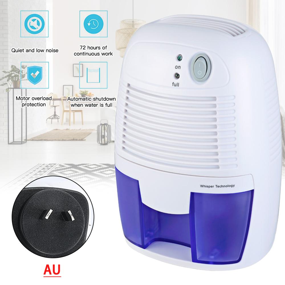 Mini déshumidificateur semi-conducteur sécheur d'air déshydratant absorbeur d'humidité 500ML réservoir d'eau pour armoire maison chambre cuisine bureau: AU Plug