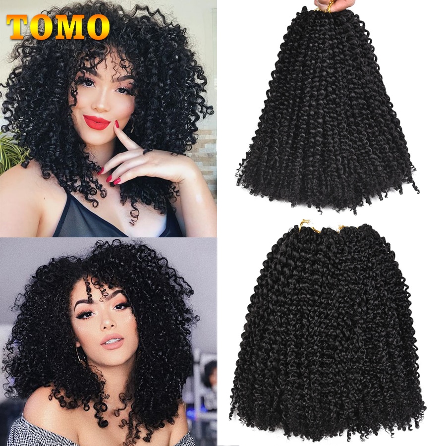 TOMO Afro Marly Vlechten 24 Strand/Pack Ombre Rood Bruin Zwart Synthetische Vlechten Haar 12 "Korte Crochect Vlechten haar