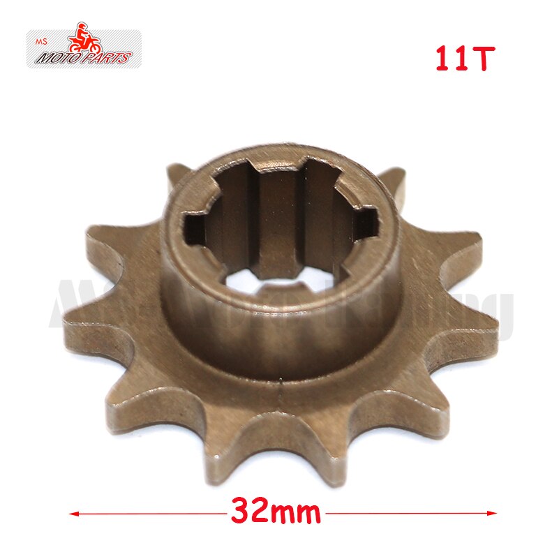 T8F 8Mm 11T/14T/17T/20T Tooth Voorkant Pinion Tandwiel Ketting Cog voor 47cc 49cc Mini Moto Dirt Bike