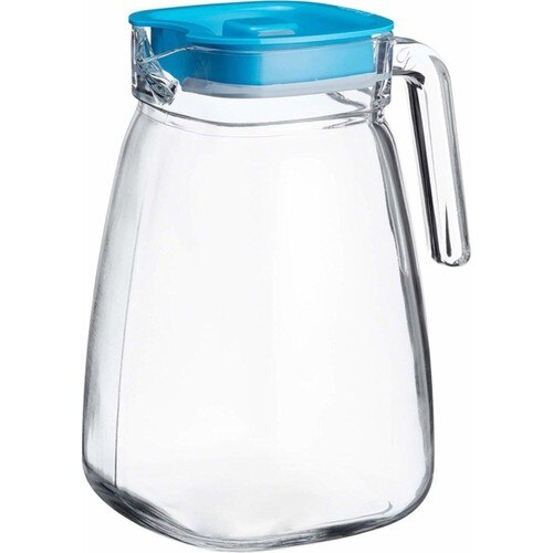 Pasabahce Carre Blauw Deksel Jug 1800 Cc