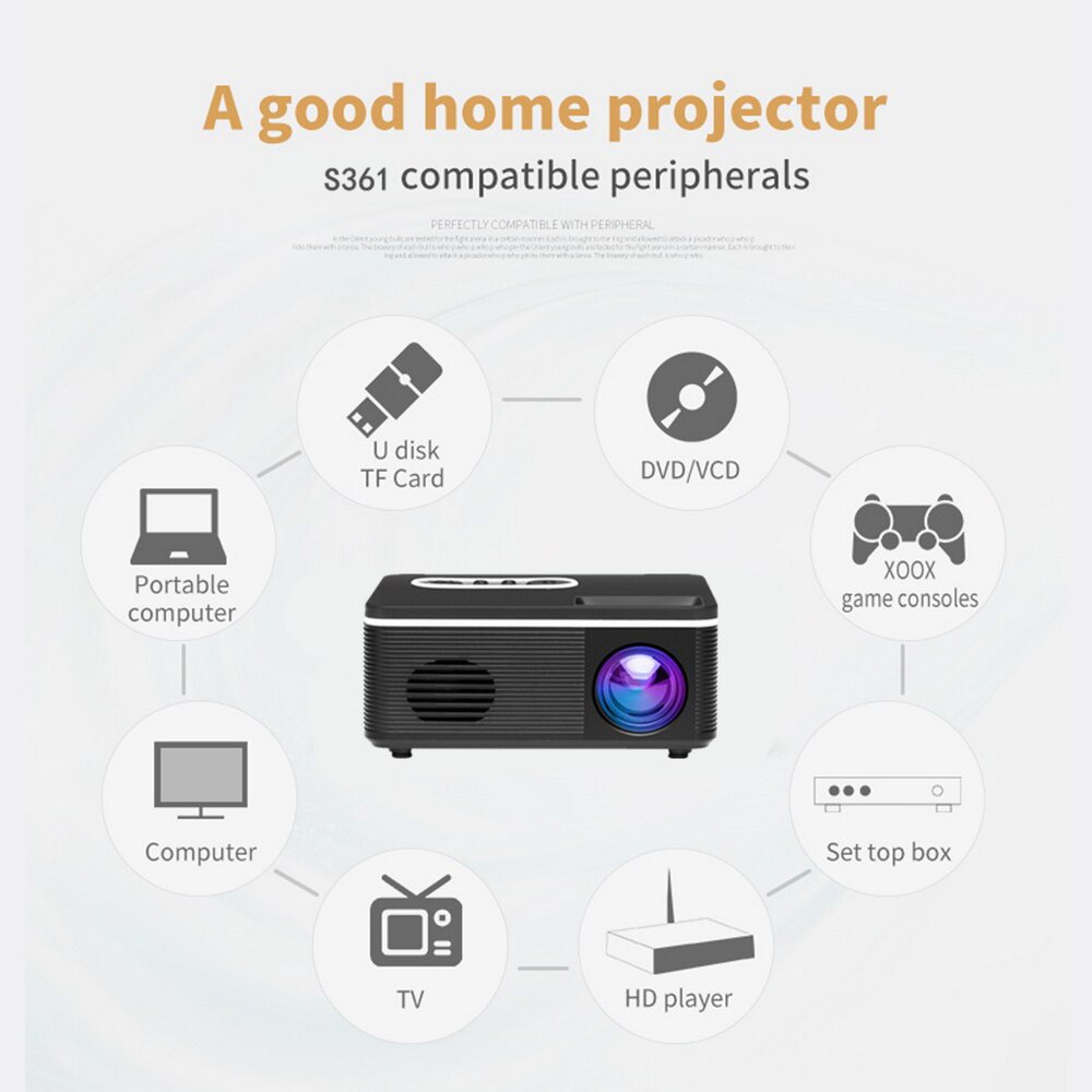 23000LM 4K 1080P LED Smart Home Theater Projector Android HD Wifi 3D Video Movie With EU/US Plug