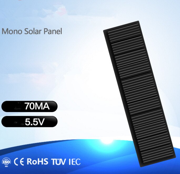 Mini Mono Solar- Tafel 5 V 70MA für DIY Spielzeug/Solar- Rasen Licht Sensor Lichter/Solar- Taschenlampe 5,5 V