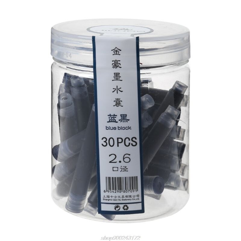 30Pcs Jinhao Universele Blauw Vulpen Inkt Sac Cartridges 2.6Mm Vullingen School Kantoorbenodigdheden Jy7 21: -02