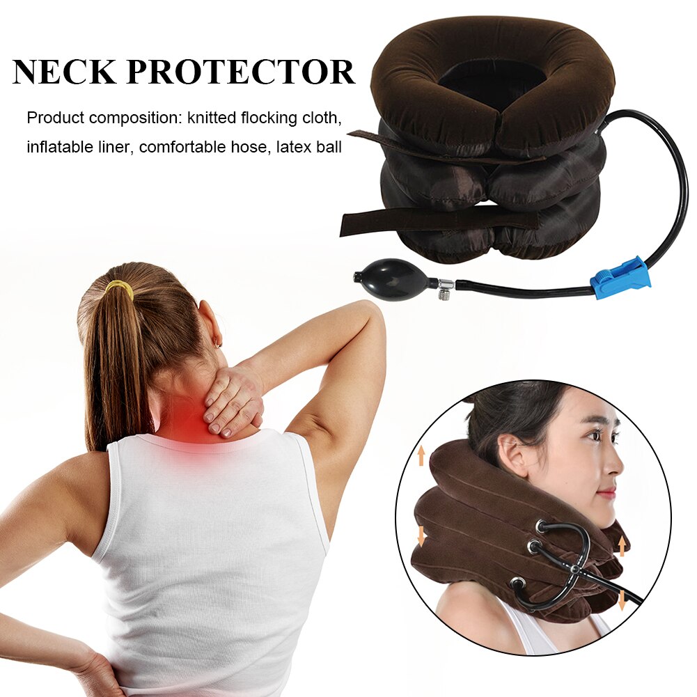Terapia di trazione del collo gonfiabile supporto della Vertebra barella del collo dolore trazione cervicale supporto cuscino assistenza sanitaria