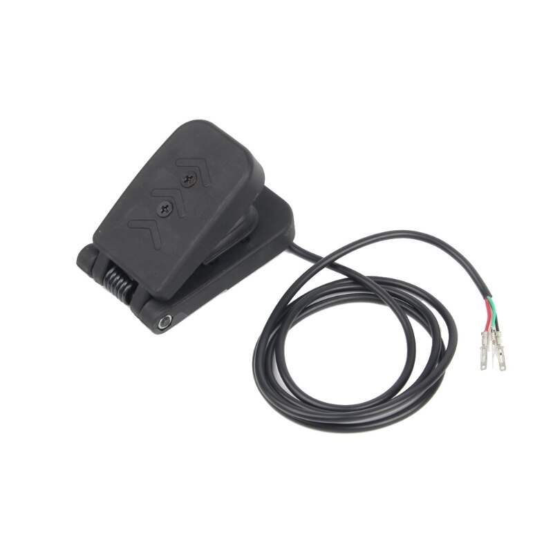 Elektrisk cykel svart plast scooter fyrfot gas gaspedal