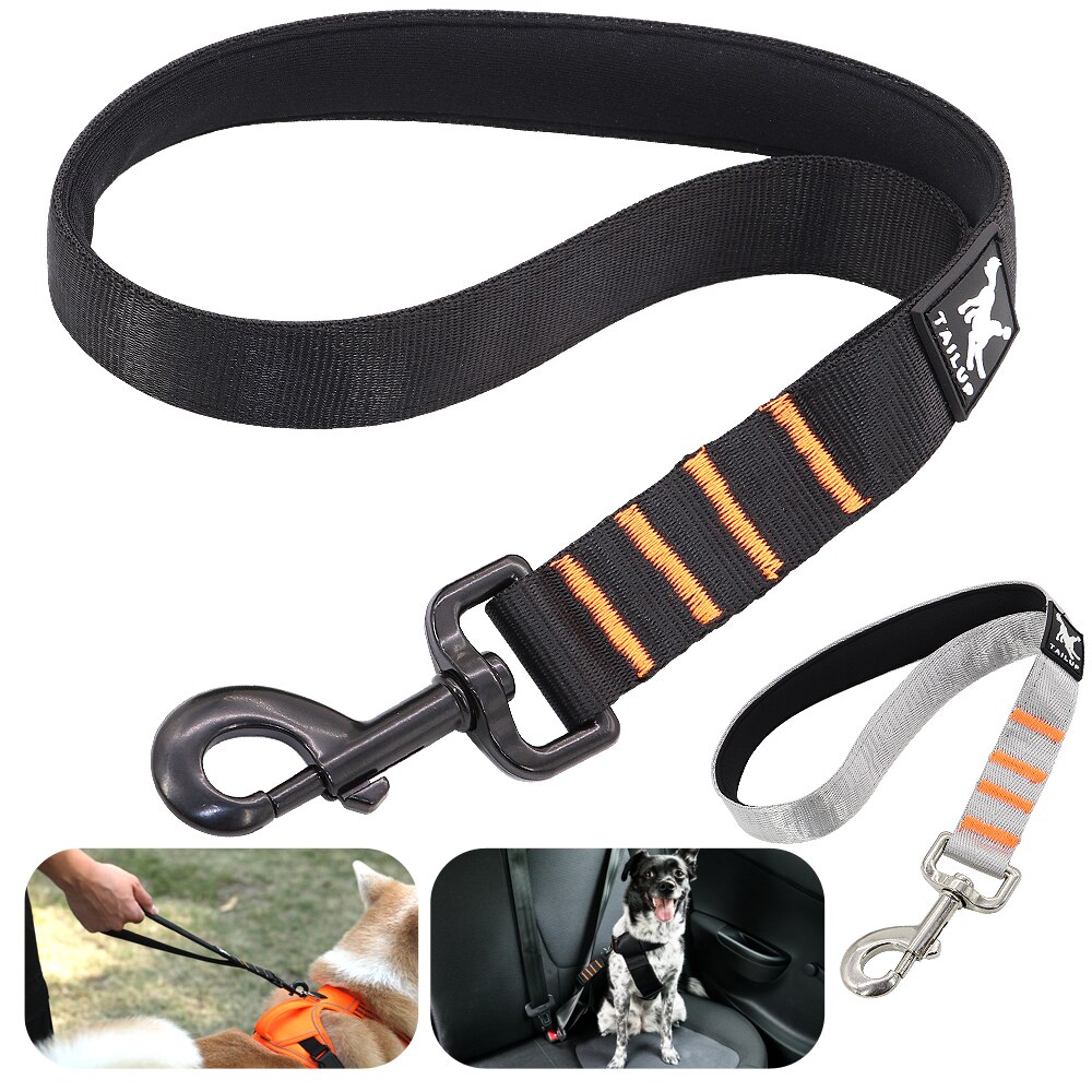 Kort hundkoppel rep nylon svart no pull husdjur hundar promenad koppel 39cm för små medelstora hundar pitbull bulldog