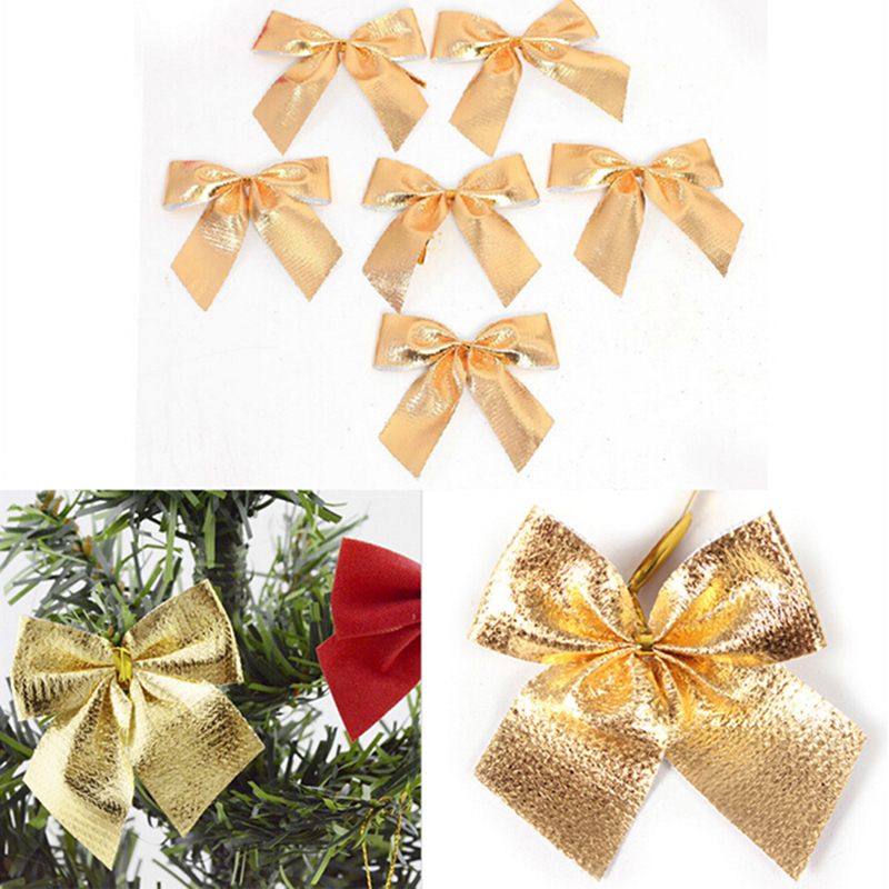 12 stk juledekoration sløjfe juletræsdekoration julevedhæng smykker flannel ornament