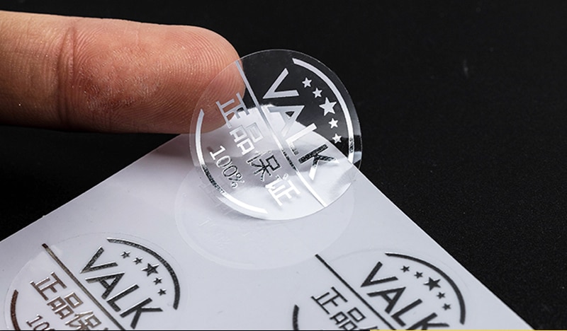 custom Transparent thank you Label Sticker Circular Sealing Label Sticker PVC Transparent DIY Label Diameter bgj004
