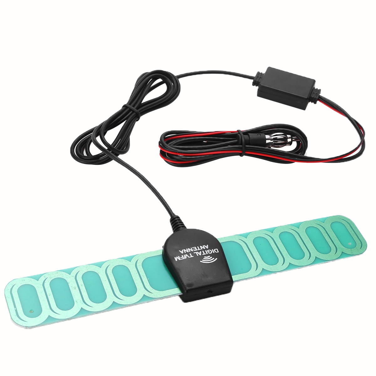 12V Car Digital TV FM Antenna Aerials Amplifier Booster Aerial Radio Digital Antenna Signal Amplifier Booster with Connector