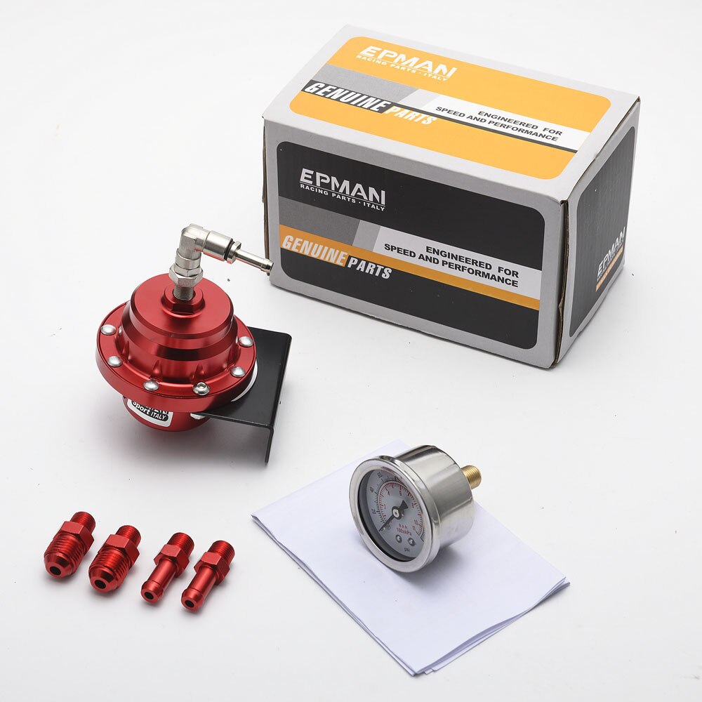 Epman Sport Universal- Einstellbare Kraftstoff Druckregler Öl Messgerät ein6 1/8NPT passend zu Ende EPRT92B
