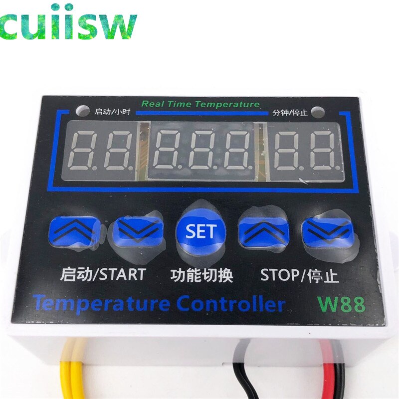 W88 12V/220V 10A Digital LED Temperature Controller Thermostat Control Switch Senso W1411