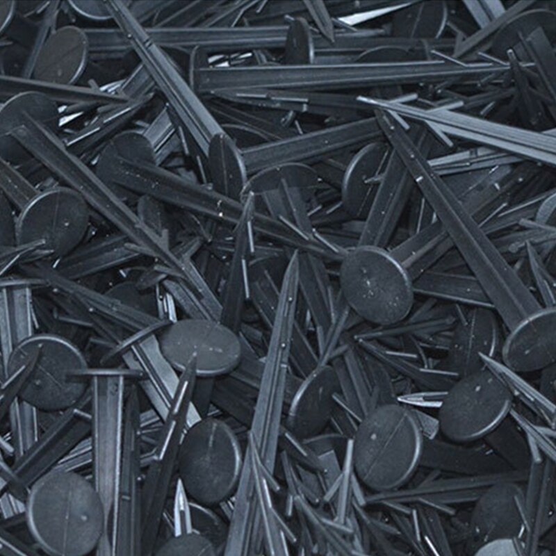 Plastic Black Cloth Nails Set of 100 Earth Nail Fixed Film Garden Peg Tool Supplies for Outdoor Gardening Nails