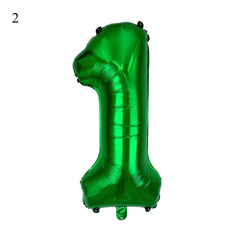 32 40 inch Green Number Foil Balloons 0 1 2 3 4 5 6 7 8 9 Helium Green Balloon Happy Birthday Party Wedding Decoration Supplies: 2