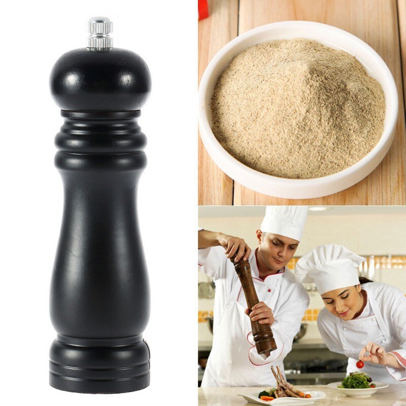 Palo de pimienta Manual de madera Vintage de 6 pulgadas, utensilio de cocina, molinillo de pimienta negro, utensilios de cocina para barbacoa, palillo de la licuadora, herramientas de mano