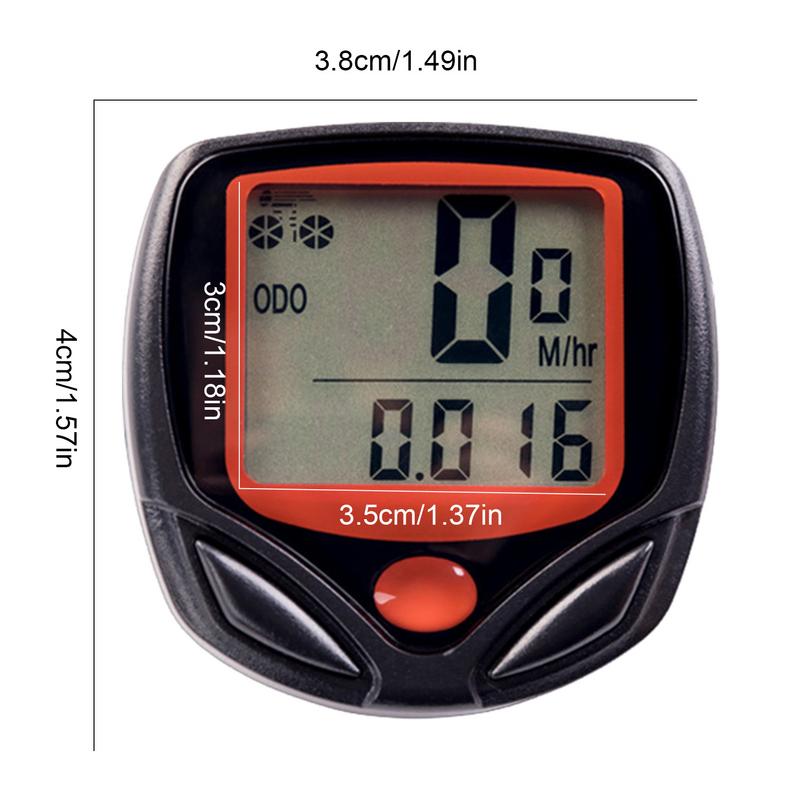 Cykel kilometertæller og speedometer kablet cykler kilometertæller med lcd-display multifunktionel bærbar tydelige data cykler kilometertal