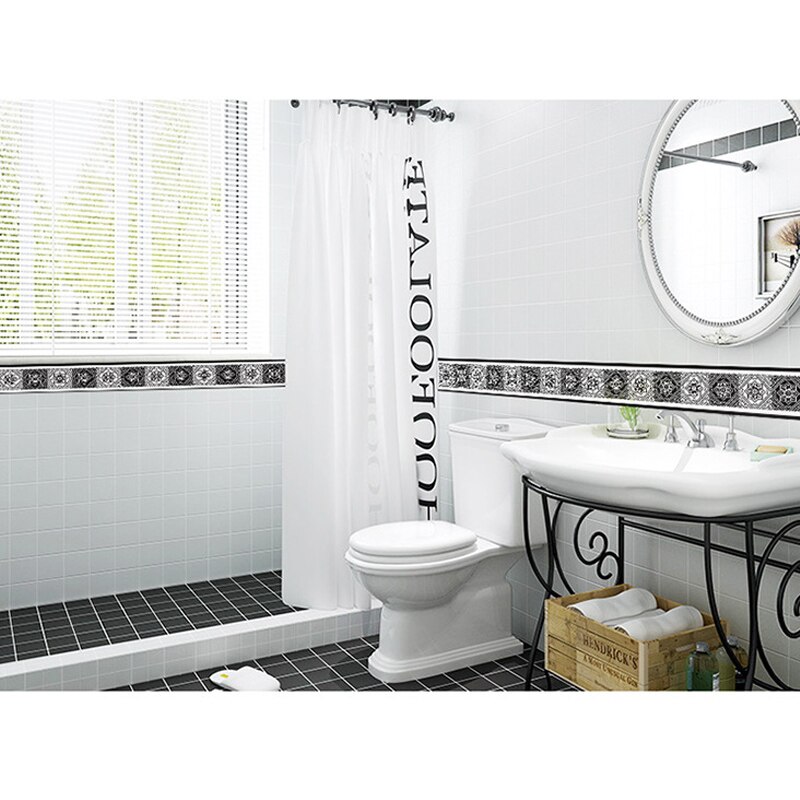 Nieuw Spiegel Muurstickers Diy 3D Pvc Zelfklevende Grens Plint Plafond Stickers Muurschildering Waterdicht VA88