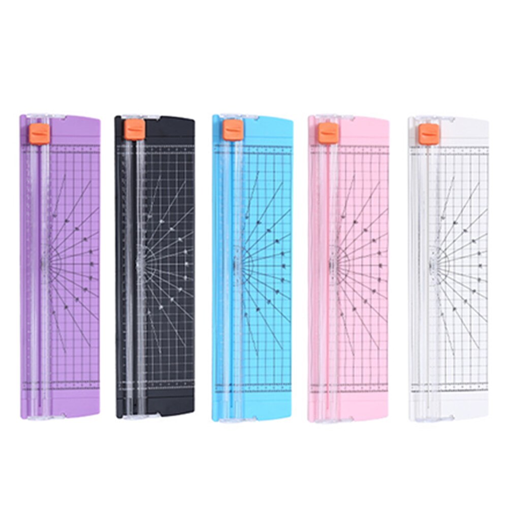 A4 A5 Papier Cutter Cut Kantoorbenodigdheden Plastic Zwart Verstelbare Hoek Met Crop Heerser Cutting Mat Machine Liniaal Verborgen blade