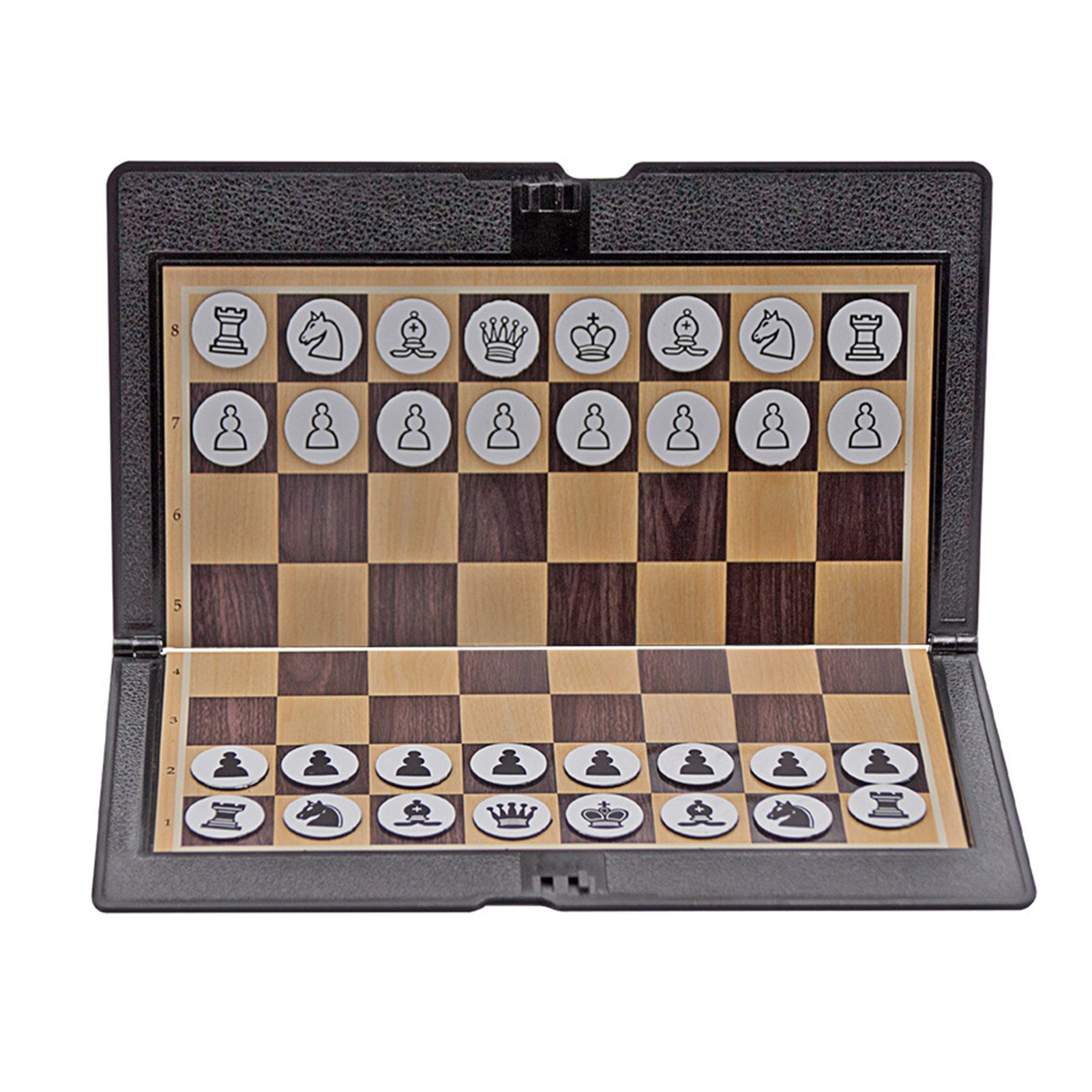 Magnetic Chess Set Folding Foldable Portable Classic Strategy Game Chessboard Crafted Chess Pieces Party Travelling Game Toy